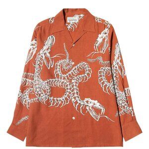NWT WACKO MARIA GUILTY PARTIES HAWAIIAN SHIRT L/S ( TYPE-6 ) SZ LARGE